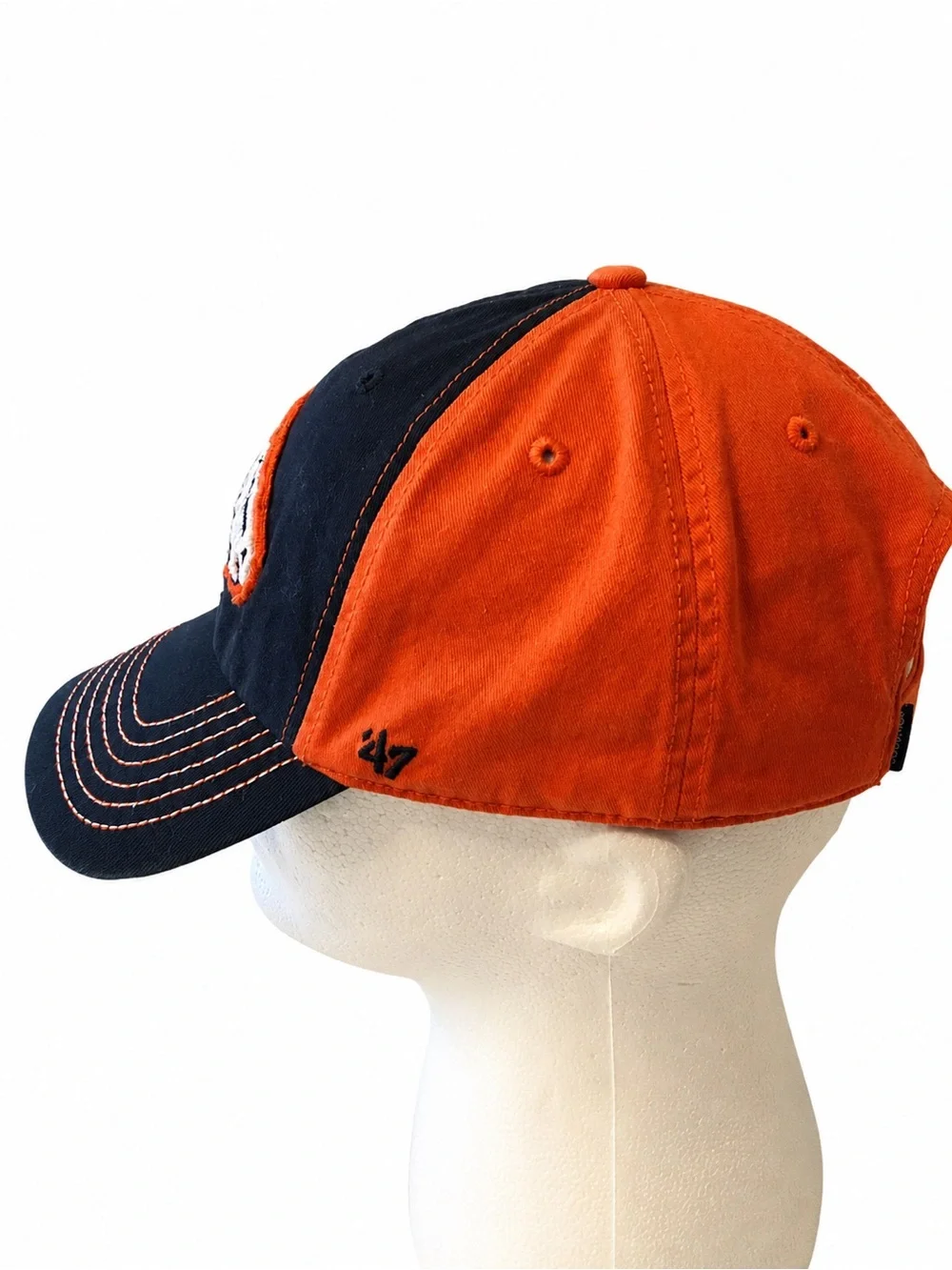 Denver Broncos ’47 Brand Adjustable Strapback Hat Navy Orange NFL OSFM